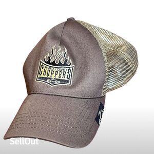 Orange County Choppers Trucker Hat Brown Mesh Snapback Cap Unisex